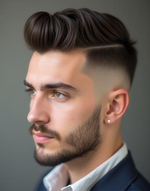 Clean men's fade haircut